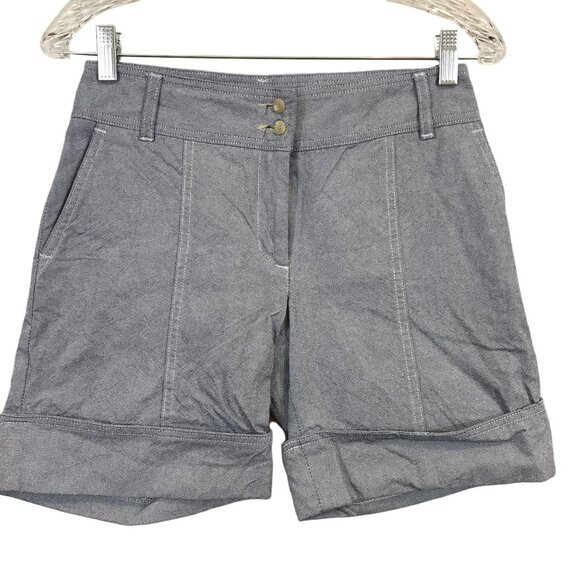 Marina Yachting Cotton Tailored Shorts Size 40 Italy Gray Folded Hem Nautical - Picture 1 of 8